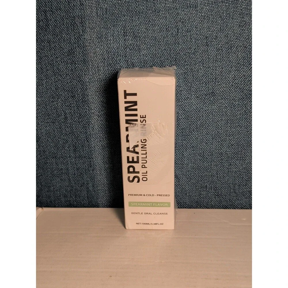 NEW Spearmint Oil Pulling Rinse 100ml | Cold-Pressed Coconut Oil Mouthwash